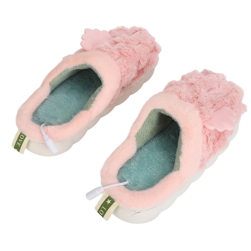 Electric Heated Slipper Soft Comfortable Warm Plush USB Heated Slipper