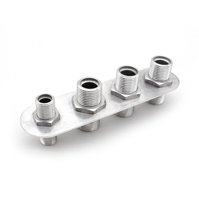 4 Port Aluminum Firewall Heater and A/C Bulkhead Inline