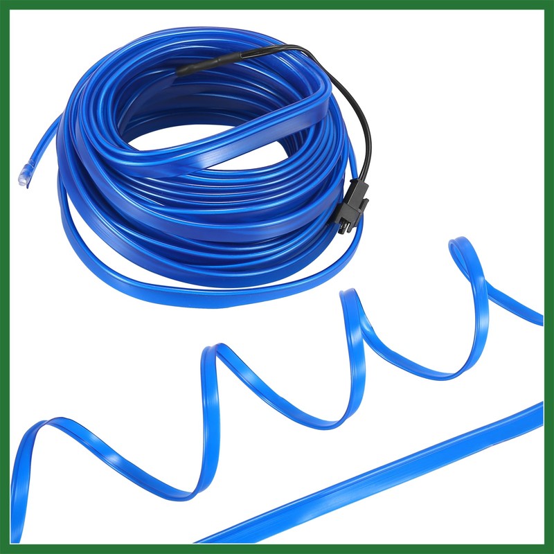 Motoforti 10 Meter/33ft Car Interior USB EL Wire Strip Blue