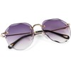 styleBREAKER 09020106 Women's Aviator Sunglasses Frameless with Tinted Lenses in