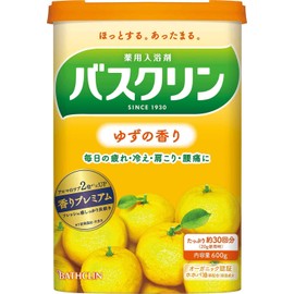 (Quasi-drug) Baskrin Yuzu Scent, 21.2 oz (600 g), Bath Salt, Approx. 30 Doses