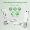 ANNFUZ Single Sided Keypad Door Lock Lever, Mechanical Keyless Entry