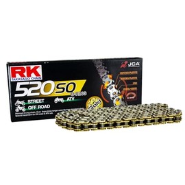RK Racing Chain GB520SO-120 Gold 120 Link O-Ring Chain with Connecting Link