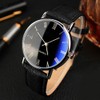 LsvtrUS Men Watches Fashion Casual Leather Band Simple Analog Quartz