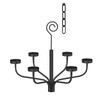 smtyle Tea LED Light Black Chandelier Tealight Candle Holders for