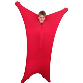 Sensory Direct Body Sock for Autism - Small & Red | for Kids, Adults, Boys & Girls | Full Body Wrap for Hyposensitivity, Compression, Anxiety, ADHD, ASD, Special Needs