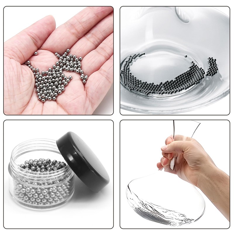 Litoexpe 3 Pieces Decanter Cleaning Brush with 400 Pieces Cleaning