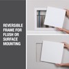 Oatey 34056 14-in. Flush-or Surface-Mounted Wall Access Panel, White, 14"x