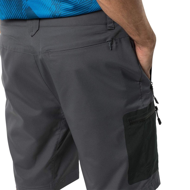 Jack Wolfskin Active Track Men's Shorts, Grey (dark iron), 35