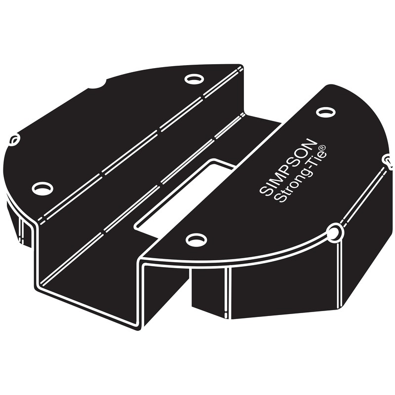 Simpson Strong-Tie PBV6 PBV 6-in. Hidden Standoff Post Base for