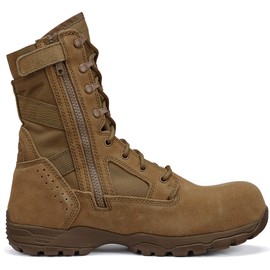 Tactical Research Flyweight TR596Z CT 8 Inch OCP Air Force Combat Boots for Men - Coyote Brown Leather with EH Rated Composite Safety Toe and TR Adrenaline Traction Outsole, Coyote - 9 W