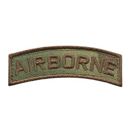 Airborne Shoulder Tab Multicam OCP US Army Tactical Moral Hook Patch