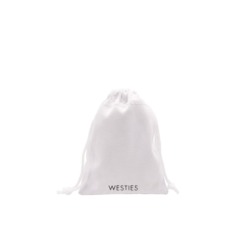 Westies - Aretes de Plata .925 con Jade Color Naranja