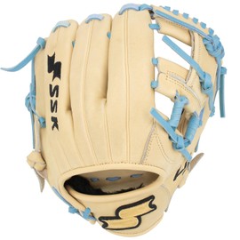 SSK Z5 Craftsman Youth Baseball Glove – 10.5” – 11” – 11.25” – 11.5” Right & Left Hand Throw (Camel/Columbia - I Web, 10.5" - Right Hand Throw)