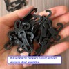 TQTFX 260 Pcs Black Auto Cushion Fix Hooks, Plastic Seat