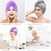 Mumoo Bear 3 Pack Microfiber Hair Drying Towel Wrap Super