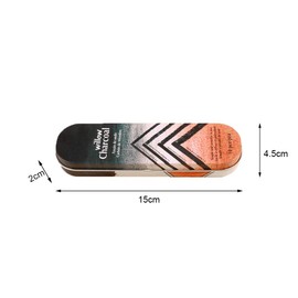 NA 10 Pcs Artist Charcoal Sticks Black Willow Charcoal Drawing Pencils with Metal Box for Kids Adults Beginners Professionals