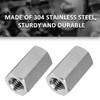 Seimneire 2 Pcs M12 x 1.75 Pitch 40mm Length Hex
