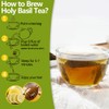 Premium 50 Holy Basil Tea Bags, Made with 100% Natural