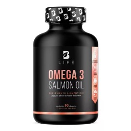 Omega 3 de Salmón | EPA y DHA | Suplemento de Aceite de Salmón B Life | 90 Cápsulas