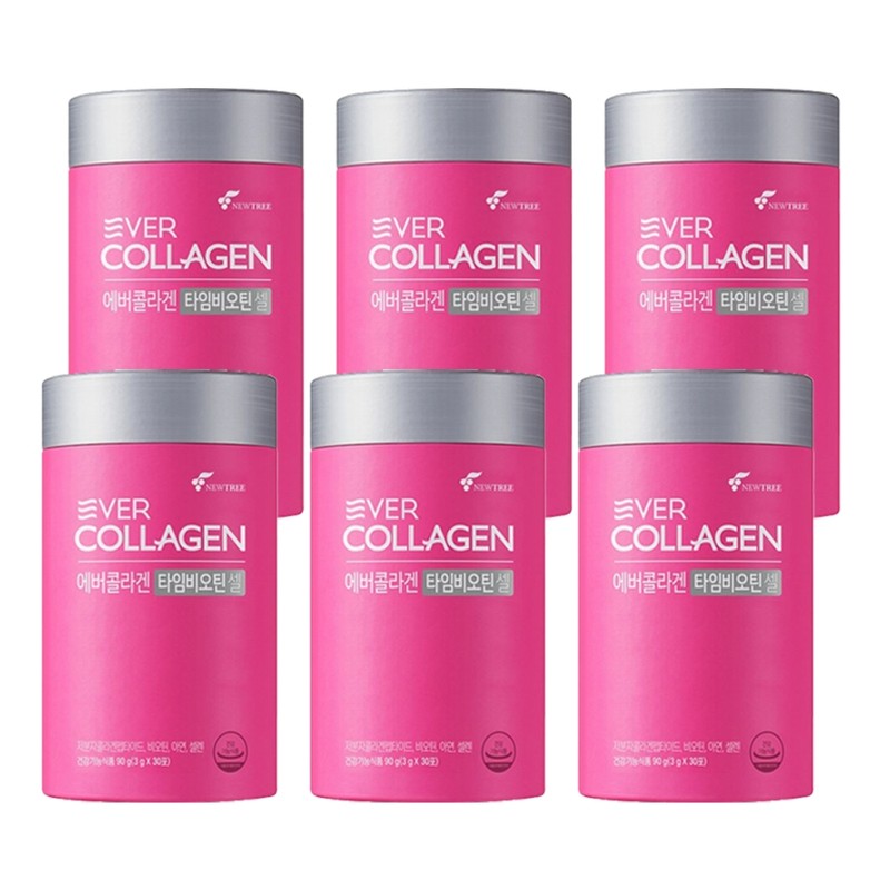 Ever Collagen Time Biotin Cell 6 Months 6 Boxes Home