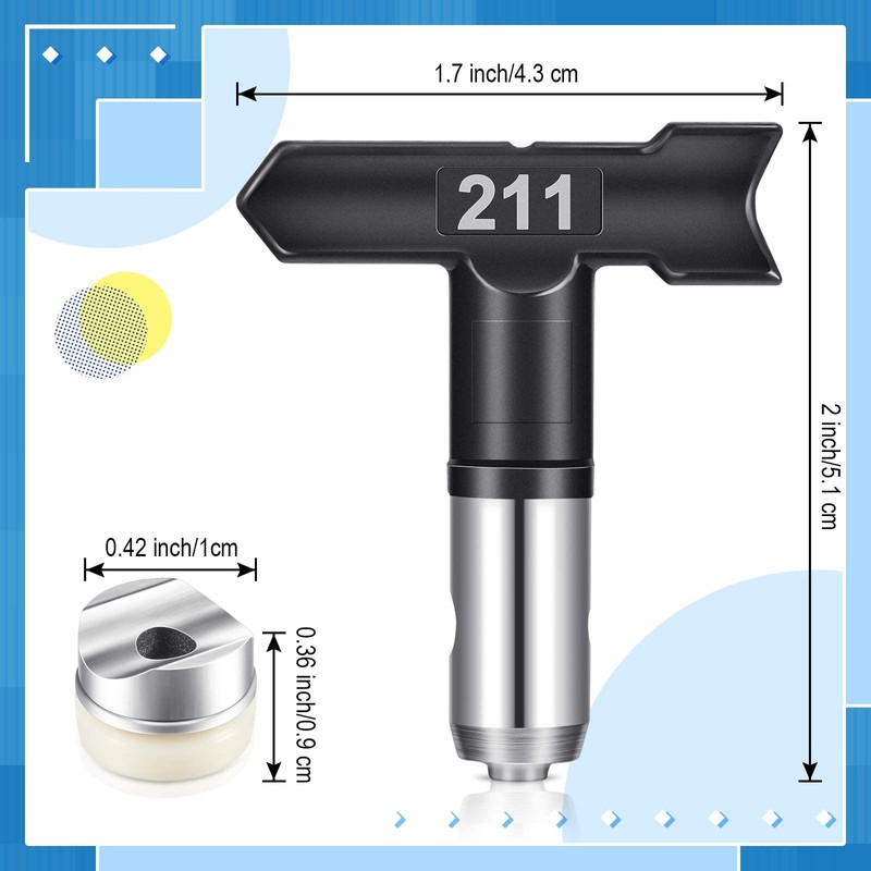 10 Pcs Spray Tips Reversible Spray Tip Airless Spray Nozzles