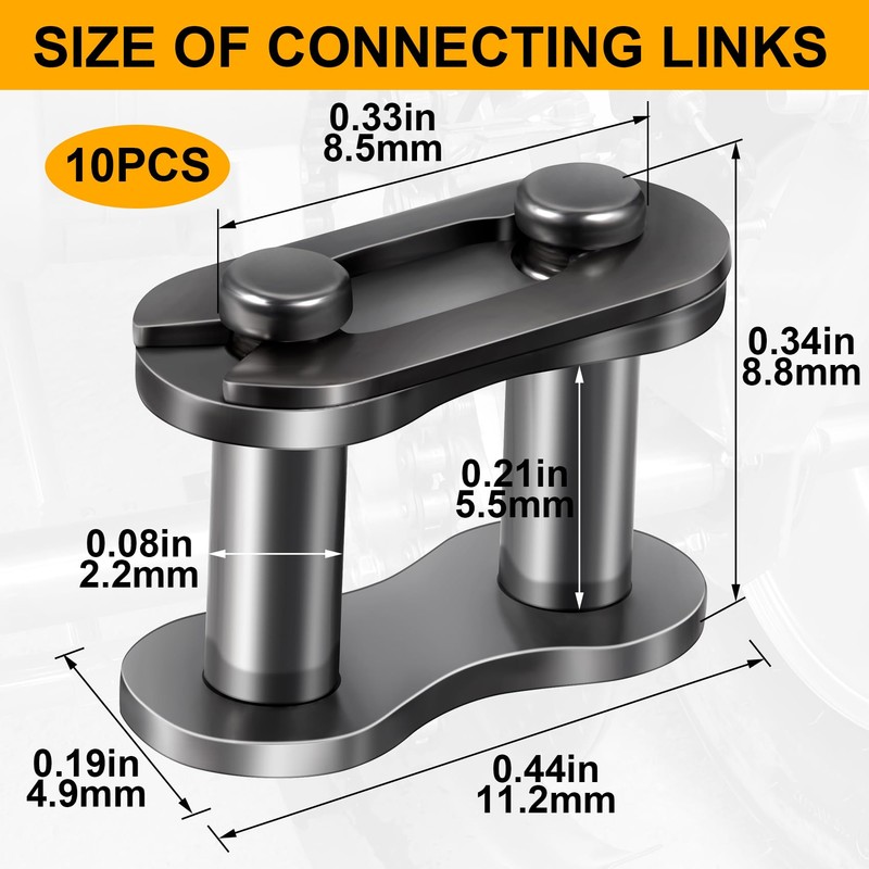 PAGOW 10pcs #25 Chain Master Link Roller, Master Connector Link