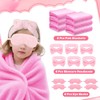 18 Pcs Sleepover Party Supplies for Girls, 6 Pink 49''