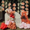 Sursurprise Red Panda Party Decorations, 3PCS Red Panda Banners, Red