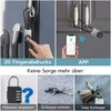 Eseesmart Fingerprint Padlock, Cable Lock, Fingerprint with App, 35.6 cm