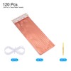 sourcing map 120Pcs Bright Rose Gold Tassel Garland Banner with