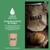 KitchenCraft Natural Elements Ecological Bread Bag with Drawstring, Jute 100%