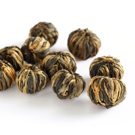 GOARTEA 2Pcs 250g / Total 17.6oz Nonpareil Supreme Yunnan Black Tea - Fengqing Dian Hong Dianhong Loose Leaf Dragon Pearl Chinese Tea