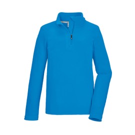 killtec KSW 248 BYS FLC Shrt Camicia in Pile con Collo Alto e Zip, Sky, 140 Bambini e Ragazzi