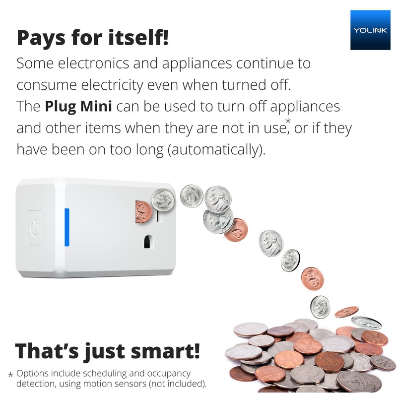 YoLink Mini Plug, 1/4 Mile World's Longest Range Smart Home