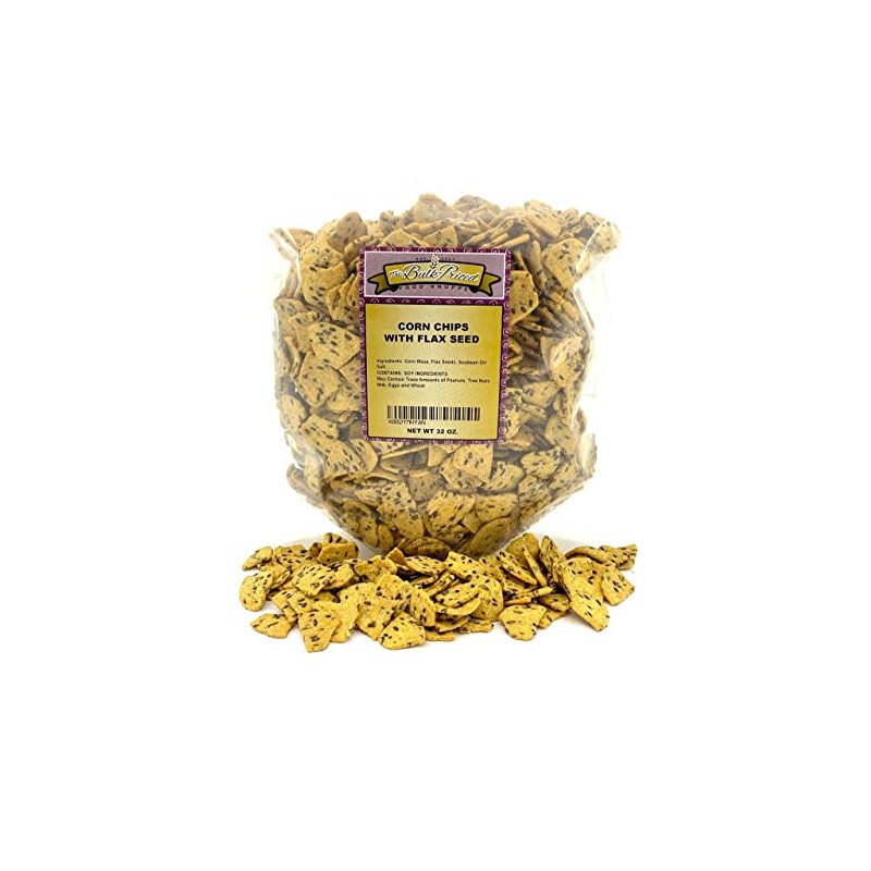 Corn Chips with Flax Seed, Healthy Snacks, Bulk Size (2