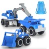 PALTIA Excavator Bulldozer, Toy, Working Car, Sand Play Set, Dump