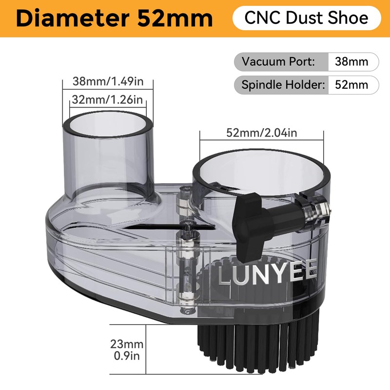 52MM Diameter Dust Shoe for Mastuer Pro, Masuter 4040 3018