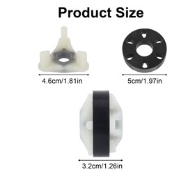 lasuroa 285753A Metal Core Motor Coupling Kit for Whirlpool Kenmore Washer, Heavy Duty Washing Machine Accessories Replacement Parts, Replaces Part 1195967 21003 285753AVP PS1485646 AP3963893 285743