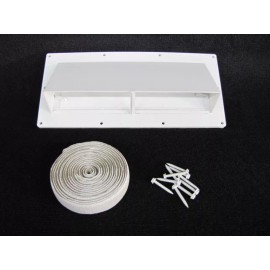 Ventline RV Mobile Home Parts Range Hood Vent with Damper Ventline White w/Install Kit