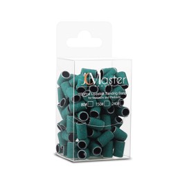 JCMASTER 100x Premium Sanding Sleeves Nail Cutter #150 Medium Nails Manicure Pedicure Callus Sanding Belts Foot Care