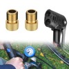 2pcs Brass Presta to Schrader Bike Valve Adapter Converter