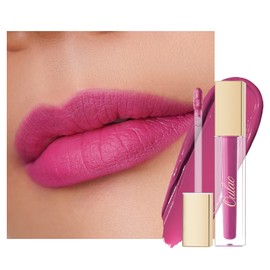 Oulac Matte Liquid Pink Lipstick for Women, Long Lasting Lipstick Waterproof Lip Stain, No Transfer, Creamy High Pigmented Formula with Rose Oil, Vegan & Cruelty-Free, Rose Pink M10