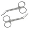 Ostomy Scissors Curved Blunt Tips, Small Scissors for Colostomy Bag