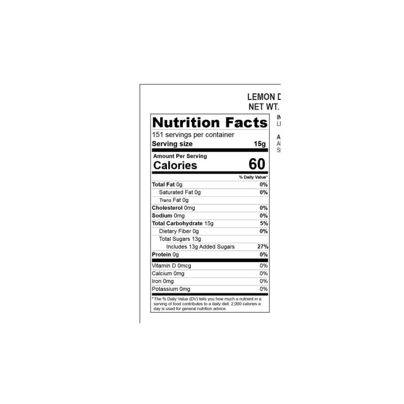 Sanded Lemon Drops Hard Candy, Old Fashioned, 12 oz, 2