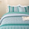 Heymybed Boho Quilt Set Queen Size Green Coverlet Bedspread Bohemian