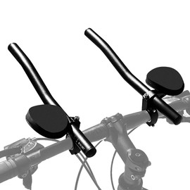 Rest Handlebar, Aero-Bar for Road Mountain Bike, Aluminum Alloy Handlebar Arm Rest Clip Split Vice Cycling Handlebar