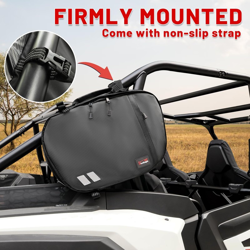 StarknightMT UTV Belt Bag SXS Universal Water Resistant Roll Bar