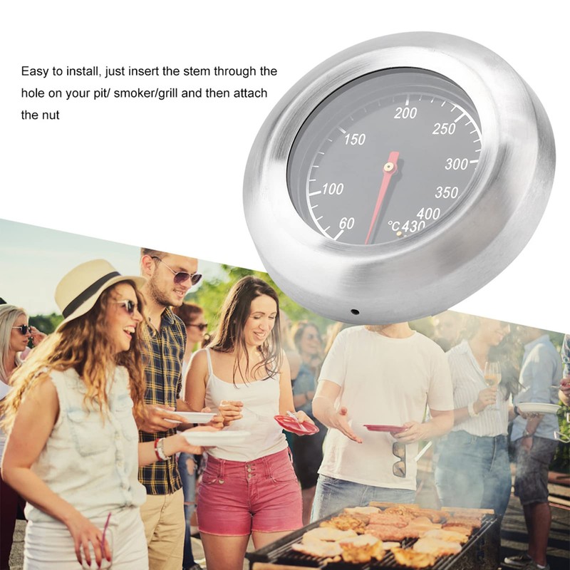 MAGT BBQ Thermometer 60~430℃ High Quality Durable Stainless Steel Barbecue