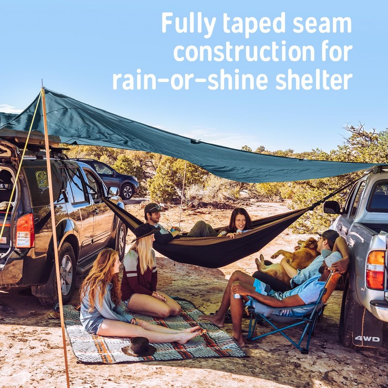 Kelty Noah’s Tarp Sun Shelter and Multi-Use Awning Rainfly, Portable